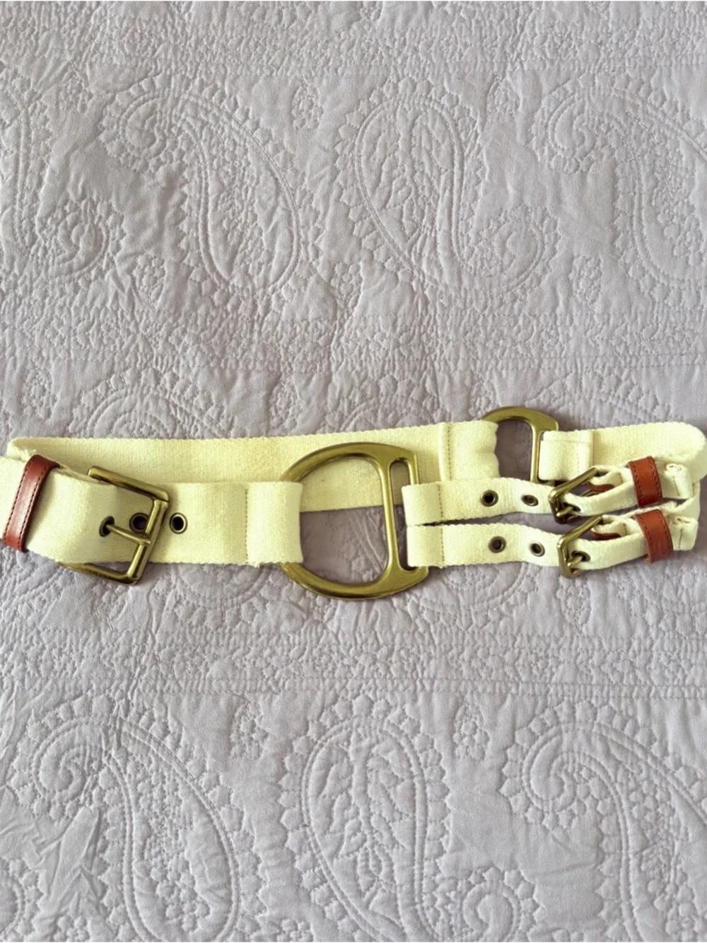 90’ Vintage Ralph Lauren/ Blue Label Canvas Belt